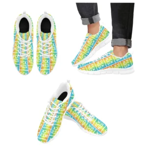 FCK NZS Damen-Sneaker – Regenbogen Cutout Allover | Atmungsaktive Sportschuhe